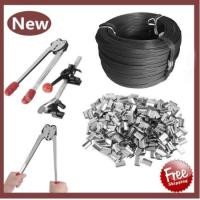 ราคา เครื่องรัดกล่องแบบมือโยก เครื่องหนีบสาย ฟรีสายรัด กิ๊บรัด Strapping Tools Set (814464394)