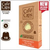 ราคา Cafecaps แคปซูลกาแฟ Nespresso Compatible Cremoso 1 กล่อง X10 แคปซูล กาแฟคั่วเข้มกลาง อาราบิก้าจากดอยตุง ดอยช้างประเทศไทย แคปซูลกาแฟใช้ได้กับเครื่อง Nespresso เท่านั้น (1457574568)