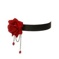 ราคา YIDEA HONGKONG สร้อยคอโชคเกอร์ลูกไม้หรูหราย้อนยุคพร้อมลายดอกกุหลาบและโซ่กระดูกไหปลาร้ากอทิกสีดำ (11011279642)