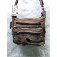 ราคา กระเป๋าสะพายผ้าจูลองใบกลาง กระเป๋าสะพายข้างอเนกประสงค์ (1041938796)