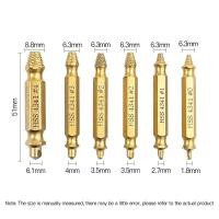 ราคา ดอกถอนเกลียวซ้าย ถอนหัวน๊อตเสีย หัก เป็นอุปกรณ์เครื่องมือถอนสกรู สำหรับใช้ในการซ่อมแซม 6 ชิ้น ชุด ดอกสว่าน Speed Out ถอนหัวน็อต สกรู (10666359902)