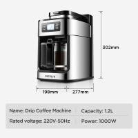 ราคา Petrus PE3200 เครื่องชงกาแฟอัตโนมัติพร้อมเครื่องบดในตัว 2in1 เครื่องบดกาแฟตัวเรือนสแตนเลส เครื่องชงกาแฟดริป 10 ถ้วย ชงเครื่องชงกาแฟอัตโนมัต (930984781)