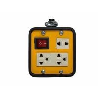 ราคา JPS บล็อกยาง 4x4 mini เพลทดำ มีสวิตซ์ เฉพาะบ๊อกไม่รวมสายไฟ ปลั๊กพ่วง ปลั๊กสนาม (12368930951)