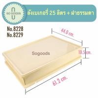 ราคา ลังเบเกอรี่และฝา 25 ลิตร ลังเบเกอรี่ใหญ่ ลังเค้ก ลังขนมปัง ลังใส่ขนม ลังพลาสติกพร้อมฝา (10388055730)
