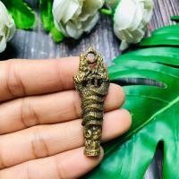 ราคา ตะกรุดนาคเกี้ยว พญานาคเนื้อทองเหลืองโบราณ ผ่านพิธีกรรมปลุกเสกเรียบร้อย (17332186803)