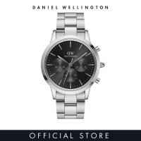 ราคา Daniel Wellington Iconic Chronograph 42mm Link Silver Onyx DW watches for men Mens watch Male watch Stainless steel strap fashion casual (18821972284)