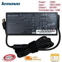 ราคา ส่งฟรี ประกัน 1 ปี Lenovo Adapter ของแท้ 20V 6A 120W หัว USB สายชาร์จ Lenovo IdeaCentre AIO A340 22ICB 510 22ISH All In One le011 (16013008299)