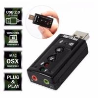ราคา USB การ์ดเสียง ซาวด์การ์ด Audio 3D Sound Virtual 7 1 Channel Card Adapter (344281406)