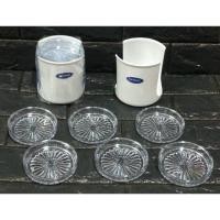 ราคา จานรองแก้ว 6 ใบ พร้อมที่เก็บ รุ่น C817 (7561471655)