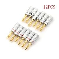 ราคา Potey ลำโพง Nakamichi สีทอง12ชิ้นขั้วต่อปลั๊กกล้วยขั้วต่ออะแดปเตอร์ (10903375275)