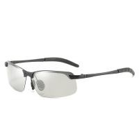 ราคา แว่นกันแดดกลางวันและกลางคืนแว่นตาสำหรับผู้ชายกรอบโลหะกีฬากลางแจ้งแว่นตากันแดดเลนส์สีเหลืองแว่นตาสำหรับการขับรถกลางคืน PTQ (13077880522)