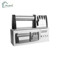 ราคา HOMEBERG ที่ลับมีด เครื่องลับมีด แท่นลับมีด อุปกรณ์ลับมีด อุปกรณ์ลับของมีคม ลับได้คมมาก หินลับมีด อุปกรณ์ลับของมีคม ที่ลับมีดพกพา 4 รู (10092481776)