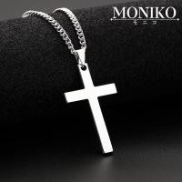 ราคา MONIKO สร้อยไม้กางเขน สร้อยคอไขว้ รูปไม้กางเขนสร้อยคอแฟชั่นผู้ชายและผู้หญิง เครื่องประดับ สเตนเลส สีเงิน สีทอง (17135553747)