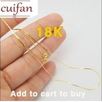 ราคา 18k ทอง เค าร้าเ ปลือยไม่จางหายโดยไม่ต้องจี้ ร้อยคอครึ่งสลึง ทอง ทองแท้ผ่อนชำ (10101512047)