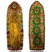 ราคา พระปางลีลาศิลปะสุโขทัย เนื้อดินประดับพลอยกรุวังหน้า สินค้าเลือกสุ่งให้คะ (17131568236)