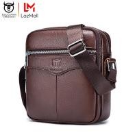 ราคา BULLCAPTAIN หนังผู้ชายกระเป๋าสะพายกระเป๋าสะพาย Cowhide ธุรกิจของแท้ Casual กลางแจ้งกระเป๋าสะพายไหล่กีฬา (7366286660)