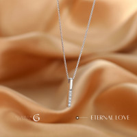 ราคา GLAMOR ONE WORD แทนคำมั่น สร้อยคอตัวอักษร จี้สร้อยคอฝังเพชร สร้อยคอเงินแท้ สร้อยคอผู้หญิง สร้อยเงินแท้พร้อมจี้ สร้อยจี้ สร้อยคอเท่ๆ (18491281281)