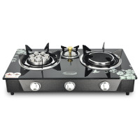 ราคา Gmax เตาแก๊สหน้ากระจก 3 หัว เตาแก๊ส ไฟแรง รุ่น GL Series (18513254121)