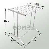 ราคา RORO ราวตากผ้า ตัวทีเหล็ก T 5เส้น เหล็กเส้นใหญ่ ราวตากผ้าเช็ดตัว ราวตาก ราวพาดผ้า ราวผึ่งผ้าขนหนู ราวแขวนเสื้อผ้า ราวตากผ้าสแตนเลส (18804907505)