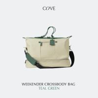 ราคา COVE Weekender Bag กระเป๋าเดินทางสะพายข้าง ผ้าแคนวาสแต่งหนังแท้ กันน้ำ มีช่องแยกรองเท้า (18382324765)