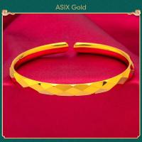 ราคา ASIX GOLD สร้อยข้อมือผู้หญิงทอง 24K สร้อยข้อมือแฟชั่นเกาหลีมาใหม่ ไม่ดำ ไม่ลอก (15466116077)
