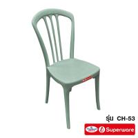 ราคา Srithai Superware เก้าอี้พลาสติก เก้าอี้สนาม เก้าอี้พนักพิง รุ่น CH 53 (15651537107)