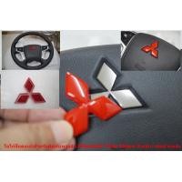 ราคา โลโก้สีแดงเงาสำหรับติดพวงมาลัย Mitsubishi Triton Pajero Sport Xpander Outlander ใช้ติดทับของเดิม (10767530414)
