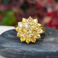 ราคา แหวนพลอยบุษราคัมน้ำทองบางกะจะ Yellow Sapphire เรือนเงินแท้ 92 5 ชุบทอง ไซด์นิ้ว55 หรือเบอร์ 7 US (10192288141)