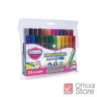 ราคา Master Art ปากกา ปากกาเมจิก ชนิดล้างออกได้ รุ่น MWM 24R หัวเดียว 24 สี สำหรับเด็กเล็ก 3 ขวบขึ้นไป สีเสริมพัฒนาการ (12400856249)