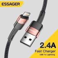 ราคา Essager 2 4A USB Cable for iPhone 13 Pro Max 12 XS XR Fast Charging Cable for iPhone 8 7 SE USB Charger Data Line (13354180321)