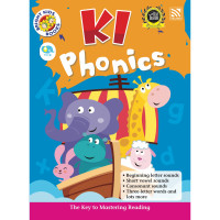 ราคา Kid Plus Bright Kids Phonics K1 K2 แบบฝึกหัดอนุบาลการอ่านออกเสียงภาษาอังกฤษ อ 1 2 (12234648950)