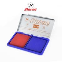 ราคา Horse ตราม้า แท่นประทับตรา แบบตลับโลหะ ตราม้า No 00 2 ช่อง 2สีในตลับเดียวกัน จำนวน 1 อัน (17327630810)