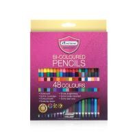 ราคา Master Art มาสเตอร์อาร์ต สีไม้ ดินสอสี ชนิด 2 หัว 12 48 สี (2136644794)