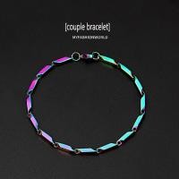 ราคา เกาหลีใหม่ไทเทเนียมเหล็กไล่โทนสีสร้อยข้อมือฮิปฮอปสร้อยข้อมือสแตนเลสสำหรับผู้ชาย 17เซนติเมตร 19เซนติเมตร 21เซนติเมตร (16230010502)