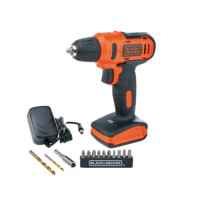 ราคา BLACK AND DECKER สว่านไร้สาย 12V LD12SP B1 สีส้ม (12265184813)