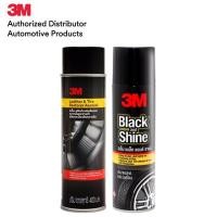 ราคา 3M LEATHER TIRE RESTORER AEROSOL 400ML BLACK AND SHINE 440ML Tire Cleaner ชุดดูแลรักษารถยนต์ 3เอ็ม สเปรย์เคลือบเงาเบาะหนังและยางรถยนต์ น้ำยาเคลือบยาง และ โฟมทำคามสะอาดพร้อมเคลือบเงายางรถยนต์ (76464894