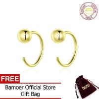 ราคา Bamoer เครื่องประดับเงิน925ต่างหูสตั๊ดขนาดเล็กสำหรับผู้หญิงสีทองสไตล์เกาหลีอุปกรณ์เครื่องประดับสำหรับคนแพ้ง่ายสาว SCE782 (1091122961)