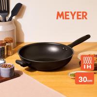 ราคา MEYER MIDNIGHT กระทะผัดทรงลึก hard anodize ขนาด 30 ซม Stirfry 85079 TE12 (15604520293)