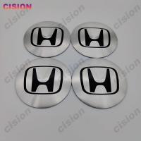 ราคา 4PCS 60มม เงินสีดำรถสัญลักษณ์ล้อ Center Rim Hub Caps Decal Hubcaps สำหรับ Honda Jazz Shuttle Fit City Civic Brio Accord BRV CRV HRV Freed Stream Vezel Mobilio Odyssey ครอบคลุมสติ๊กเกอร์สัญลักษณ์ (1630