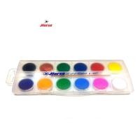 ราคา Horse ตราม้า สีน้ำแบบชนิดก้อน กล่องพลาสติก ชุด 12 สี H 2007 ตราม้า จำนวน 1 กล่อง (4275192003)