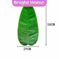ราคา ใบตองเทียม ใบตองปลอม แผ่นรองจานถ่ายภาพ ใบตองเทียมรองอาหาร green leaf decoration (15836203569)