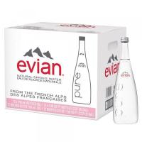ราคา น้ำแร่ Evian ขนาด 750 ml ขวดแก้ว มี 12 ขวด (10090554865)