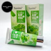 ราคา SASIMI Aloe Vera Facial Cleanser โฟมล้างหน้า สูตรว่านหางจระเข้ 80g (14113852591)