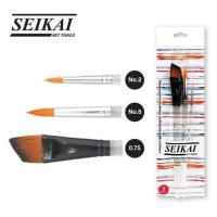 ราคา SEIKAI ASF P3 พู่กันสีน้ำ พู่กันแบนปลายเฉียง 0 75 พู่กันกลมเบอร์ 8 พู่กันกลมเบอร์ 2 (10296057847)