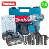 ราคา Makita ประแจไฟฟ้าไร้สาย 199V แบต 2 ก้อน Brushless Electric Impact Wrench ประแจไฟฟ้า 2 แบตเตอรี่ลิเธียม 6200rpm 520 N M ประแจไฟฟ้า Torque For Makita 199V Battery เทคโนโลยี ไร้แปรง (15297025807)