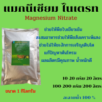 ราคา แมกนีเซียม ไนเตรท Magnesium Nitrate ช่วยให้พืชบเขียวเข้ม สังเคราะห์แสงได้ดี แก้ปัญหาต้นโทรม ละลายน้ำ 100 ขนาด 1 กิโลกรัม (18036709199)