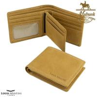 ราคา Louis Montini Nubuck Leather กระเป๋าสตางค์หนังวัวนูบัค กระเป๋าหนังวัวแท้ กระเป๋าผู้ชาย หนังนูบัค Mens Wallet TTM004 (2639842839)