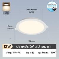 ราคา โคมไฟดาวน์ไลท์ ฝังฝ้า Panel LED 6W 9W 12W 18W 3นิ้ว 5นิ้ว 6นิ้ว 7นิ้ว รุ่น ฟิลิปส์ ดาวไลท์ Daylight (16957401240)