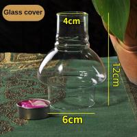 ราคา THAILUCKY ที่วางเทียน ท่อนไม้ เชิงเทียนไม้สัก ธรรมชาติ มีแก้วครอบ สำหรับตกแต่ง ร้านอาหาร ห้องศึกษา เครื่องประดับเดสก์ทอป candlelight dinner (18749753766)