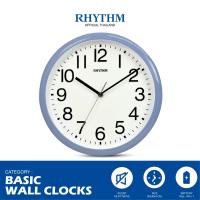 ราคา นาฬิกาแขวน RHYTHM นาฬิกาติดผนัง ตัวเลขสามมิติสีดำหน้าปัดสีขาว ขอบสีฟ้า 30 ซม (17282295113)